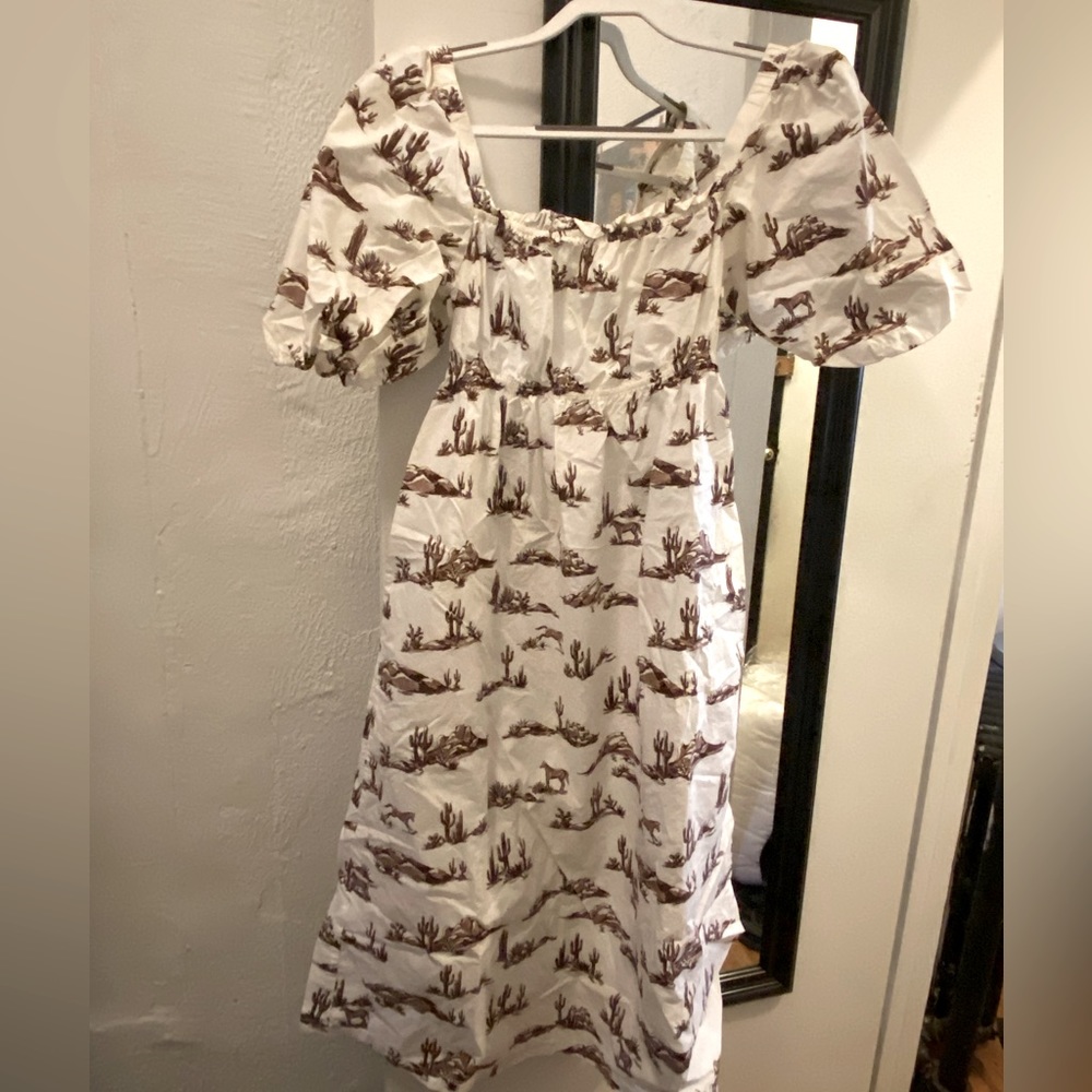 MANGO Cactis Midi Dress - Size Medium - Picture 4 of 7